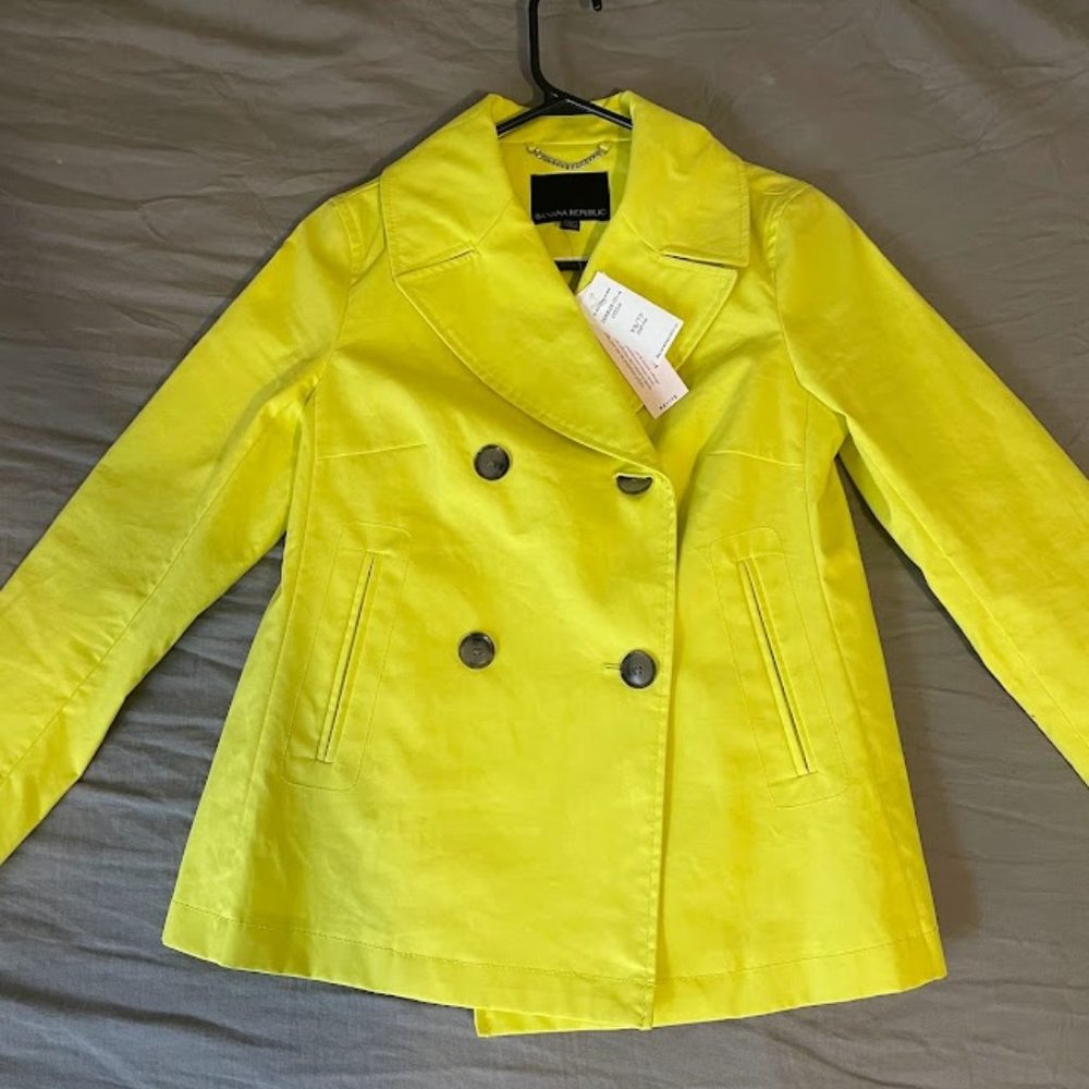 Banana Republic Yellow Blazer Jacket